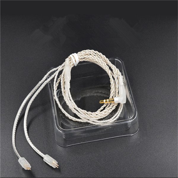 Silver-plated headphone upgrade cable