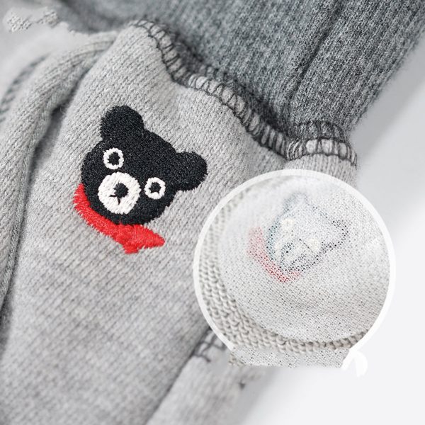 BBQB Autumn New Little Black Bear Children's Trousers Leggings - Image 3