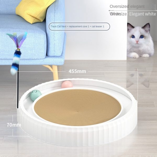 NEW Round Cat Scratching Board Wear-resistant Anti-scratch Claw Grinder Furniture Protector Pet Products - Image 9