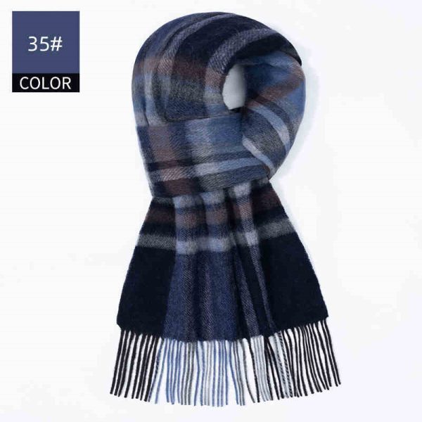 Winter New Men's Cashmere Scarf - Image 3