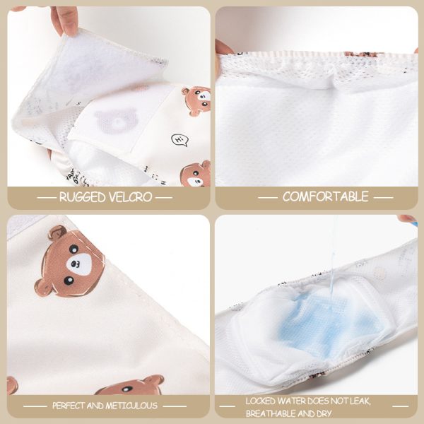 Cute Cartoon Bone Paw Print Pet Male Dog Diaper Reusable Nappy Belly Band Wrap For Puppy Leak Proof Sanitary Panties - Image 6