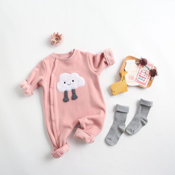 Baby Jumpsuit Autumn And Winter Cartoon Crawling Suit Cotton Long Sleeve - Image 3