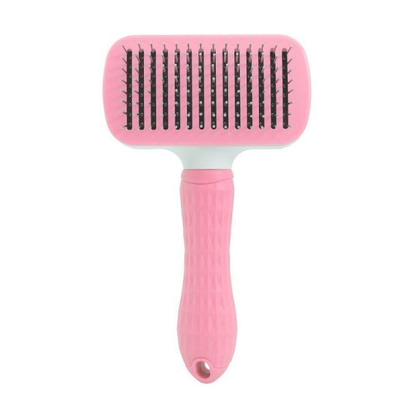 Cat Self-Cleaning Comb Stainless Steel Dog Comb Hair Brush One Key To Remove Floating Artifact - Image 9