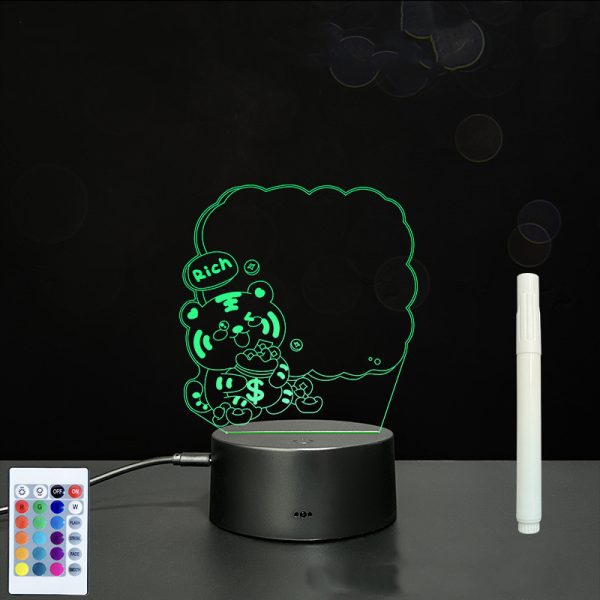 3D Acrylic Board Handwriting Message Board LED Light - Image 9