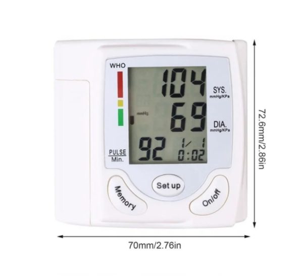Wrist Blood Pressure Monitor, Fully Automatic Blood Pressure Measuring Device, Electronic Blood Pressure Monitor, Blood Pressure Measuring Device For Elderly People To Measure Hypertension - Image 2