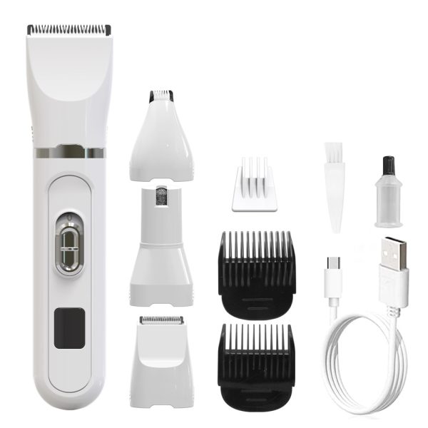 Multifunctional Four In One LCD Display Electric Hair Clipper - Image 5