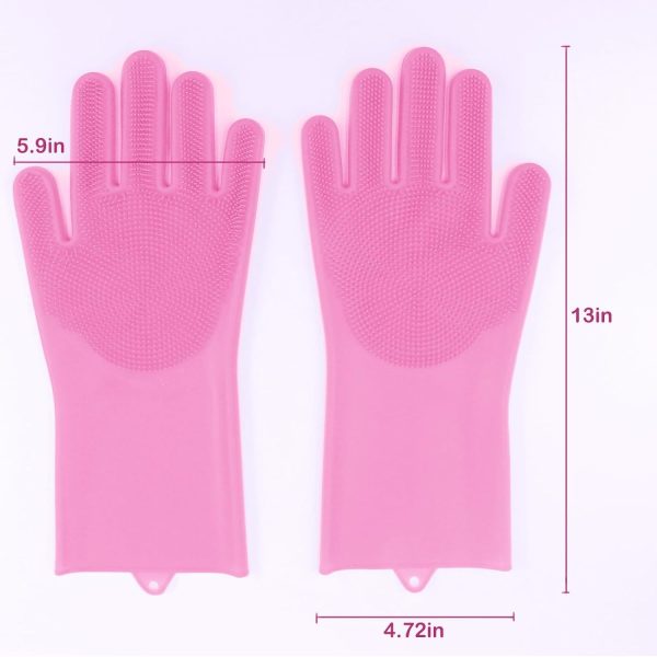 Durable Pet Grooming Gloves For Cats And Dogs, Enhanced Five Finger Design For Massaging And Bathing - Image 5
