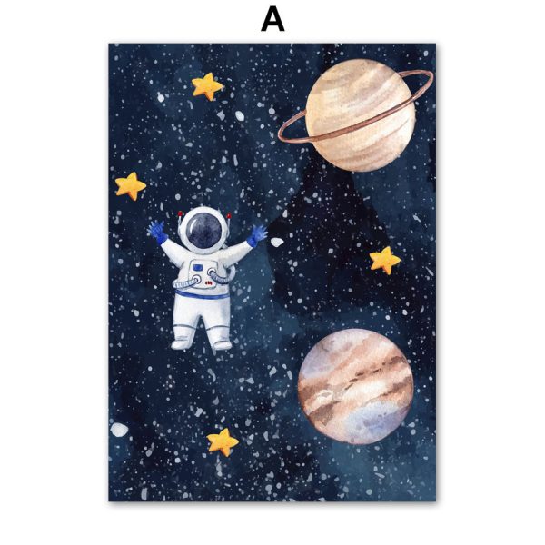 Astronaut Wall Art Canvas Painting - Image 9