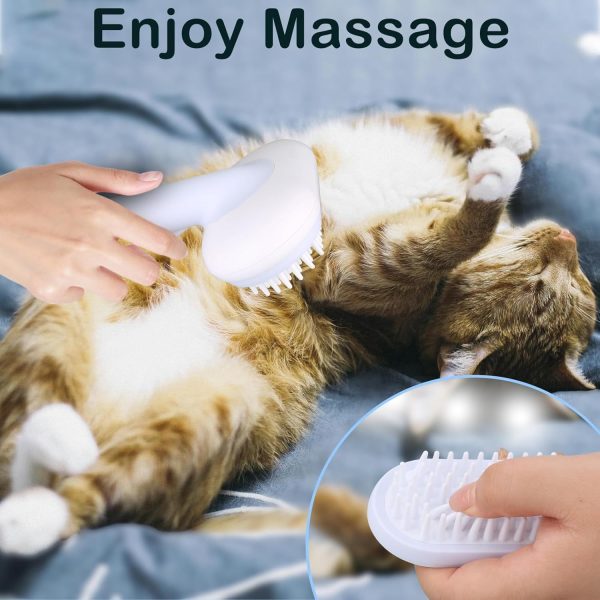 Cat Dog Brush 5 In 1 Pet Grooming Supplies Kit Slicker Brush For Shedding Dematting Undercoat Rake Self Cleaning Comb For Indoor Cats Pet Hair Brushes Multifunction Set - Image 4