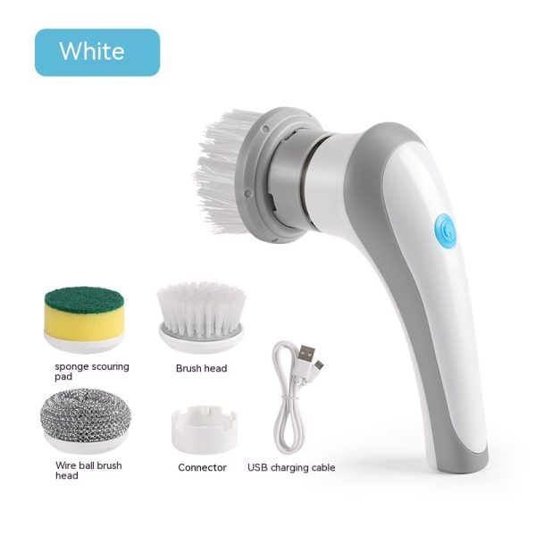 Electric Cleaning Brush 4 In 1 Spinning Scrubber Handheld Electric Cordless Cleaning Brush Portable - Image 7