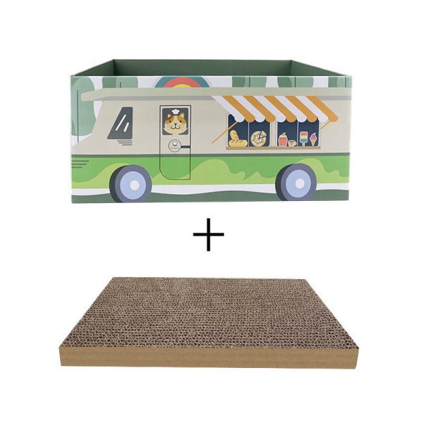 Wear-resistant And Non-dandruff Cat Grinding Claw Toy Paper Box - Image 5