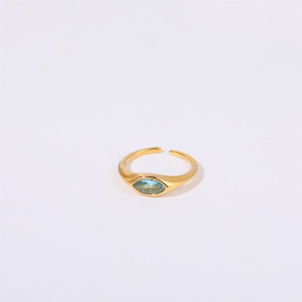 Color Retaining European And American Horse Eye Zircon Ring Female Simple Commute - Image 8