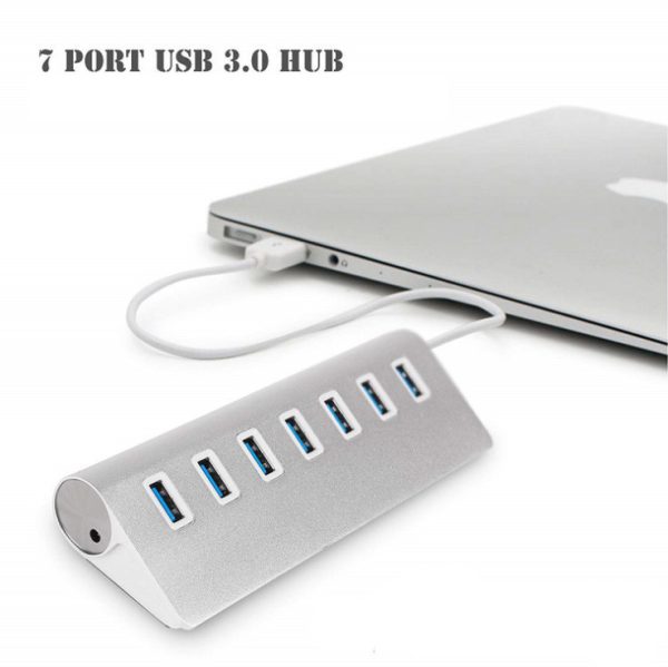 USB30 Seven-port Hub Mobile Phone Charging Aluminum Alloy Material - Image 2