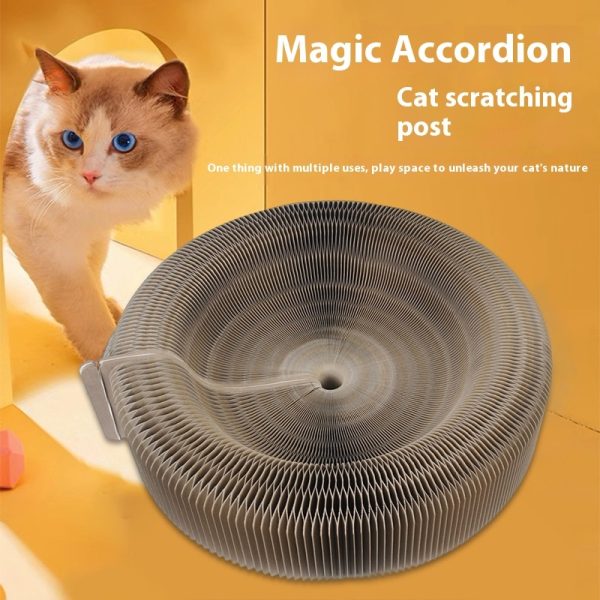 Creative Accordion Decompression Wear-resistant Corrugated Paper Cat Scratch Board