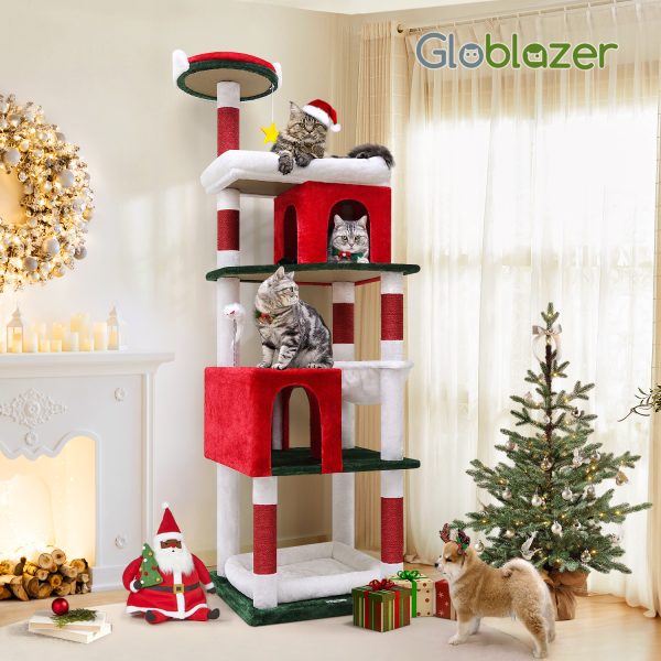 72 Inch Christmas Cat Climbing Rack - Image 4