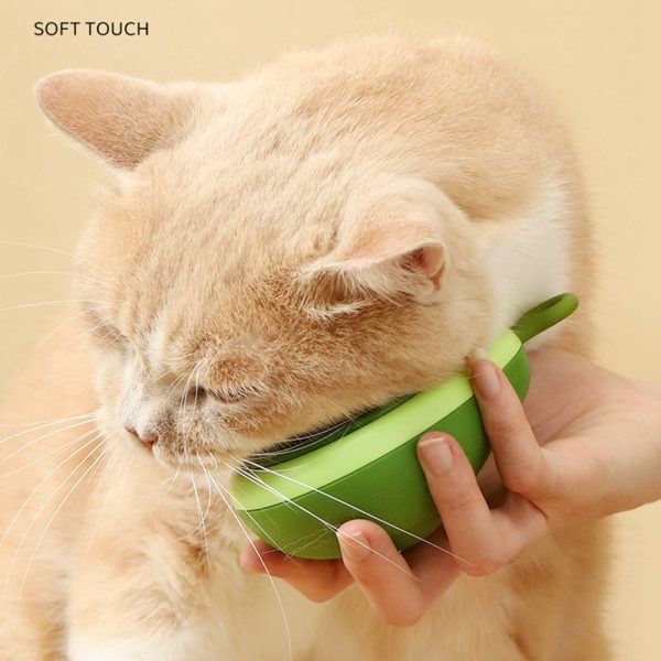 Creative Cat Grooming Comb Portable Massage Brush One-Button Remove Floating Hair Scraper Cats Dogs Pet Self Cleaning Tool Accessories - Image 3