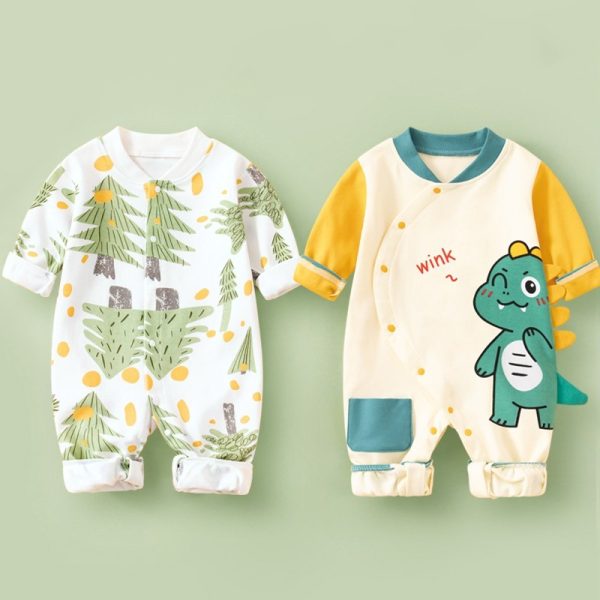 Cotton Long Sleeved Spring Clothing Children's Jumpsuit - Image 6