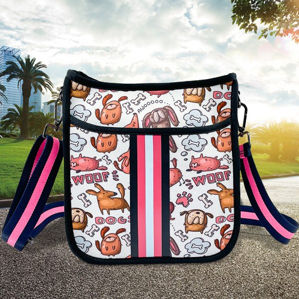 Neoprene Dog Walking Bag Fashion All-match Messenger Bag