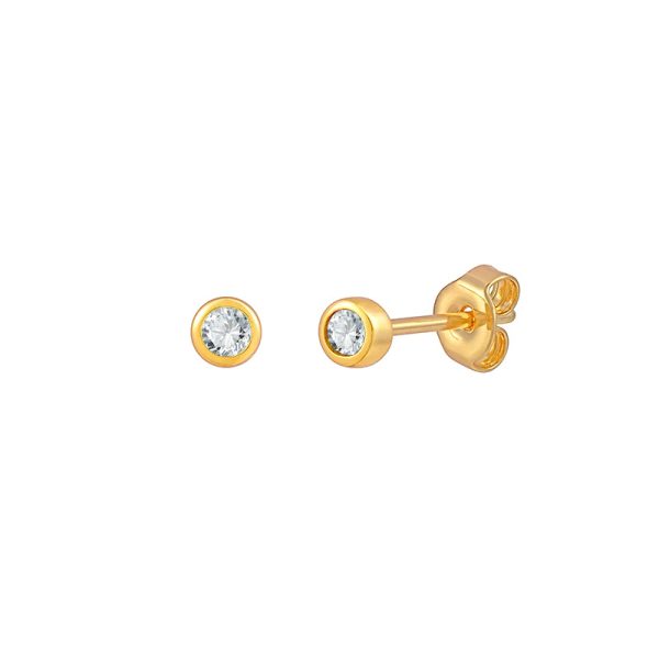 Simple Commute Inlaid Zircon Trendy Earrings - Image 4