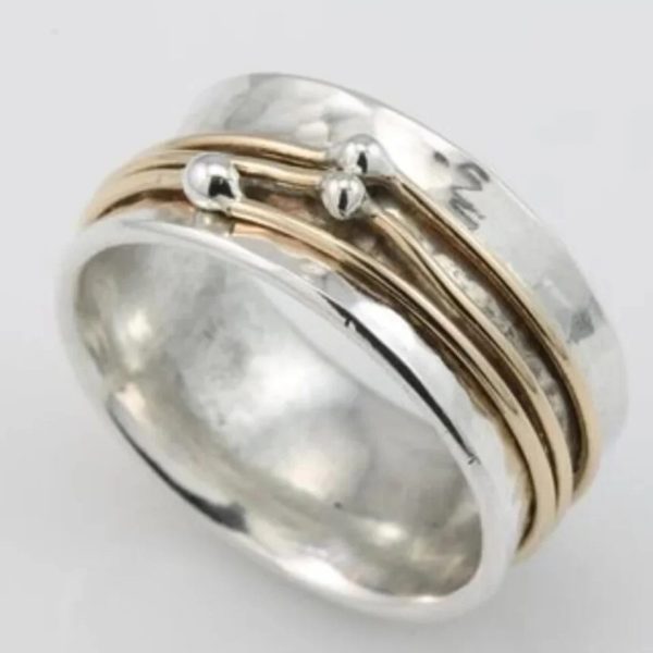 Retro Two-tone Ring