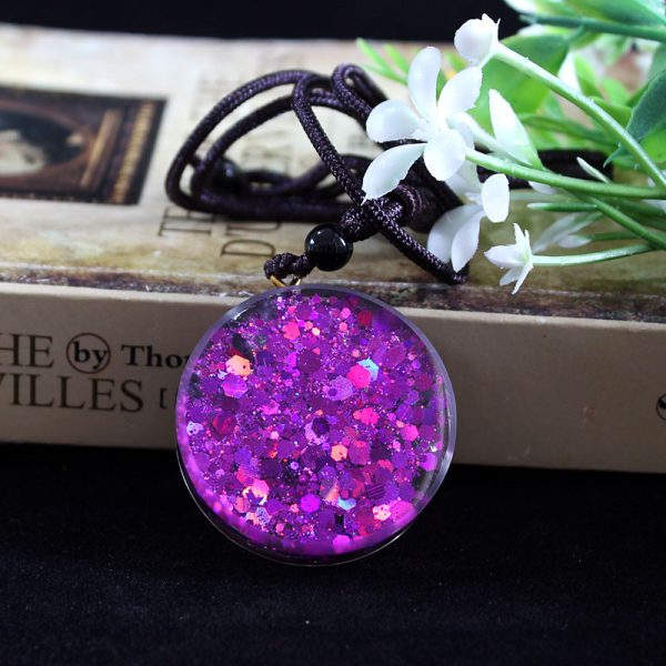 Fashion Unique Crystal Gravel Resin Necklace - Image 2
