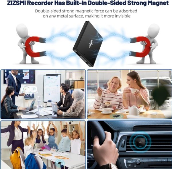 Voice Recorder Ultra-thin Mini Double-sided Built-in Magnet - Image 7