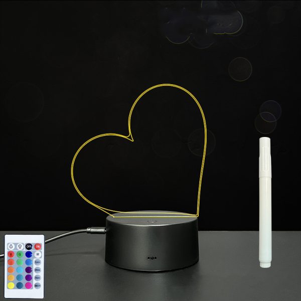 3D Acrylic Board Handwriting Message Board LED Light - Image 2