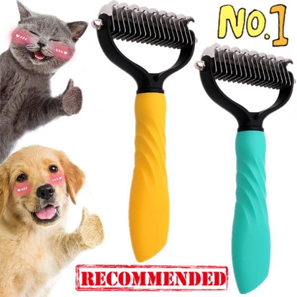 New Arrival Pet Hair Removal Comb Cat Dog Brush Pet Hair Grooming Tool Hair Shedding Combs Pet Fur Trimming Dematting Brushs