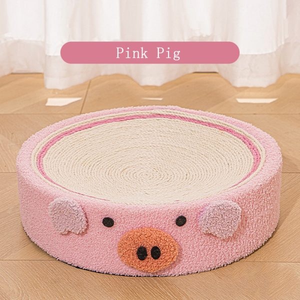 Round Cat Scratcher Sisal Weave Cat Scratching Pad 2 In1Indoor Grinding Claws Cat Training Toys For Cats Furniture Protection - Image 9