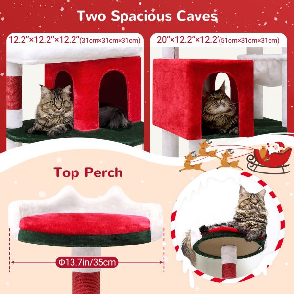 72 Inch Christmas Cat Climbing Rack - Image 3