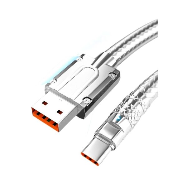 TYPE C Silver Data Cable CCC Certification Super Fast Charge 6A - Image 5