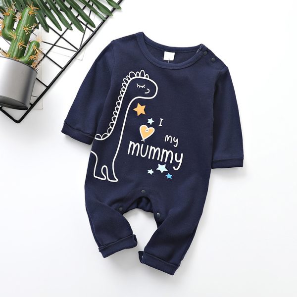 Spring And Autumn Newborn Baby Jumpsuit - Image 3