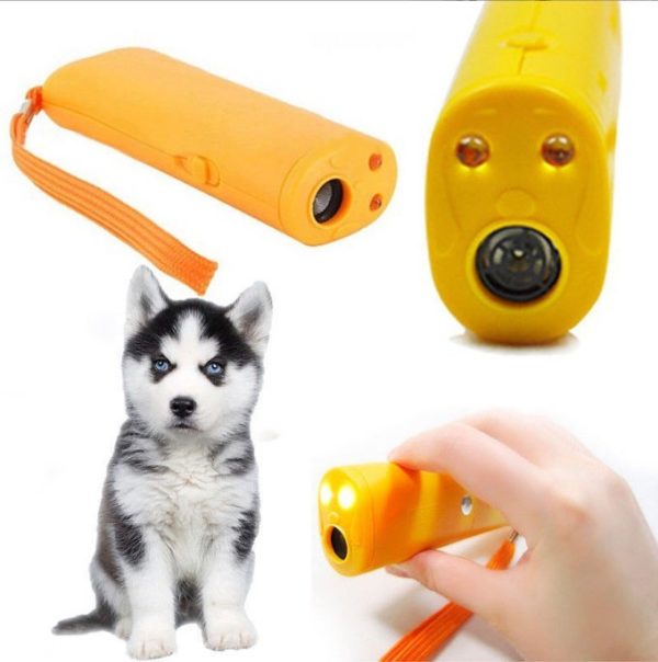 Boxed Battery-free Ultrasonic Dog Dispeller Dog Trainer Barking Dog Flashlight - Image 2