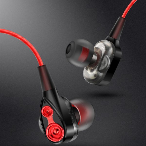 Quad Core Dual Dynamic Metal Subwoofer Headphones