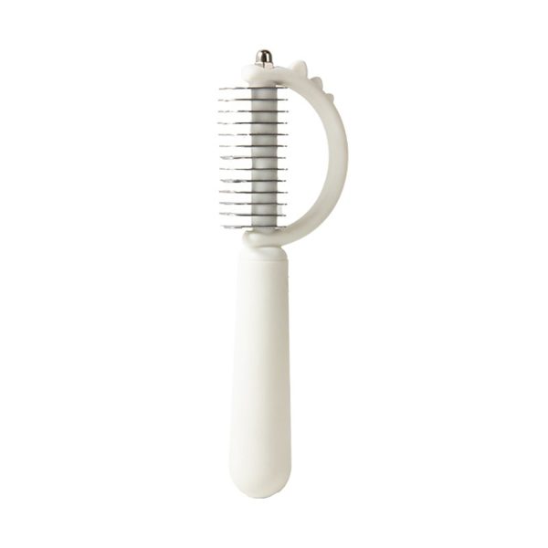 Pet Dematting Tool  Double Sided Undercoat Rake Dematting Comb Dematting Comb For Dogs, Dematting Rake Detangling Dual-Sided Comb Tool For Long Curly Haired Poodle - Image 6