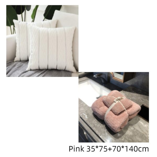 Simple Luxury Striped Velvet Pillow Cover Pillow Cushion Cover Pillow Case Covers for Sofa Flannel Velvet Sofa Cushion Cover - Image 6