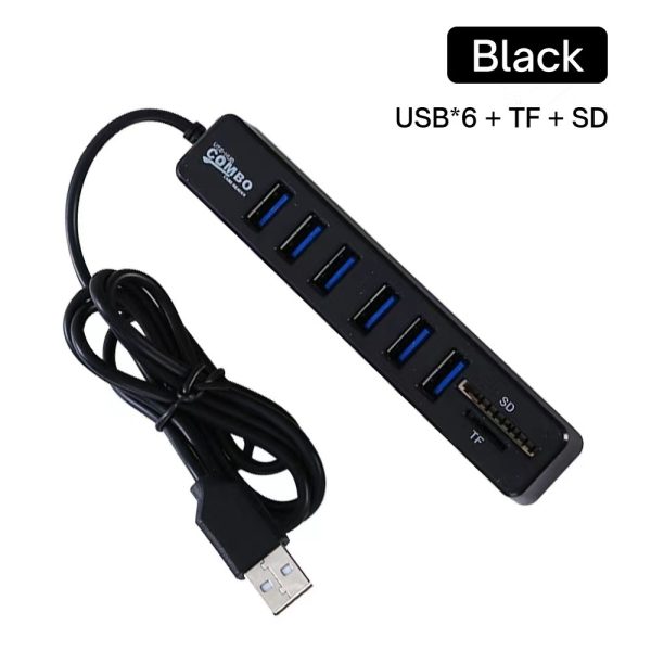 1 M USB Deconcentrator Line HUB COMBO HUB TFSD Card Reader 6 Plus 2 - Image 6