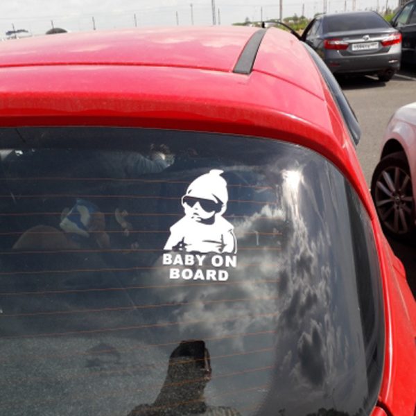 Baby Warning Stickers Baby Stickers On The Car - Image 2