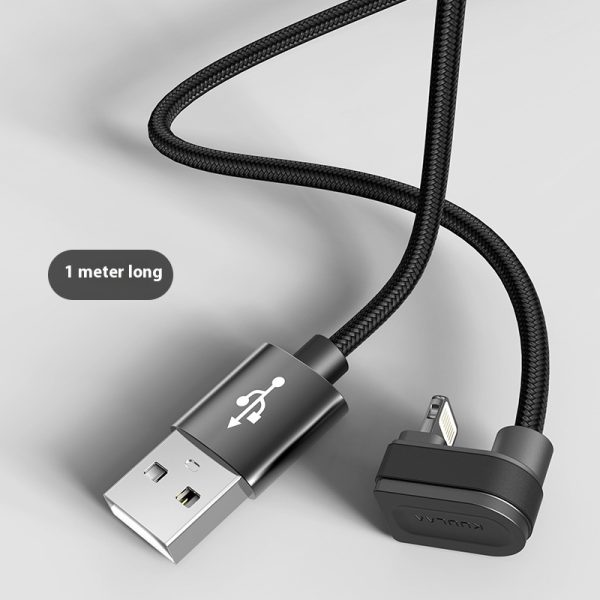 Braided Charging U-shaped Nylon Type-C Elbow Data Cable - Image 3
