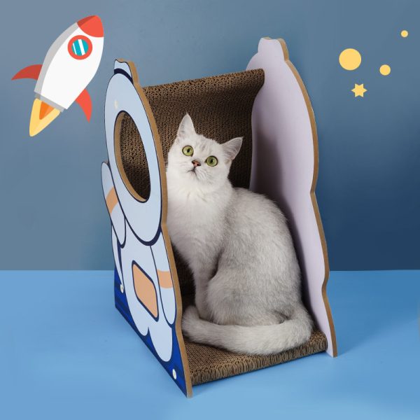 Astronaut Corrugated Cat Nest Large Grab Board - Image 3