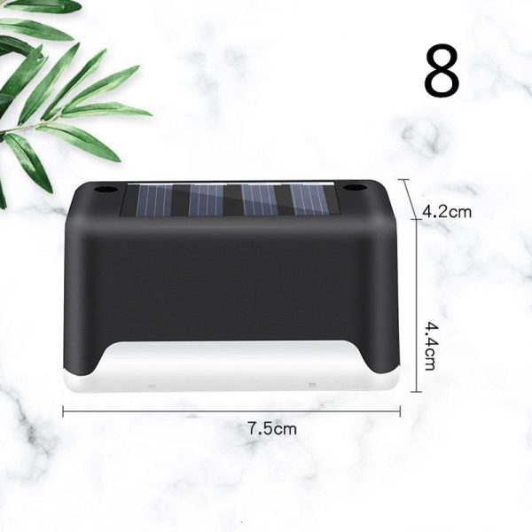 New Upgrade Waterproof LED Solar Fence Lamp Solar Deck Lights Solar Step Light Outdoor For Patio Stairs Garden Pathway Step Yard - Image 9