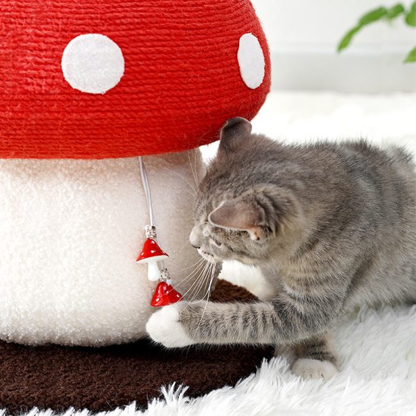 Cat Scratch Board Mushroom Red Umbrella Scratching Board Cat Toy - Image 3