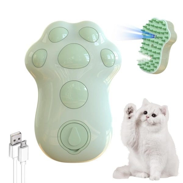 Self-Cleaning Cat Steam Brush For Shedding 4 In-1 Pet Grooming Massage Steam Brush Silicone Cat Dog Brushes With Release Button Gently Removes Loose Fur For Both Long And Short Hair Pets - Image 3