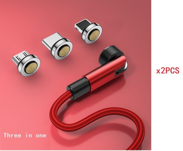 Compatible With Appl E , 540 Degree Rotating Magnetic Data Cable Three In One - Image 9