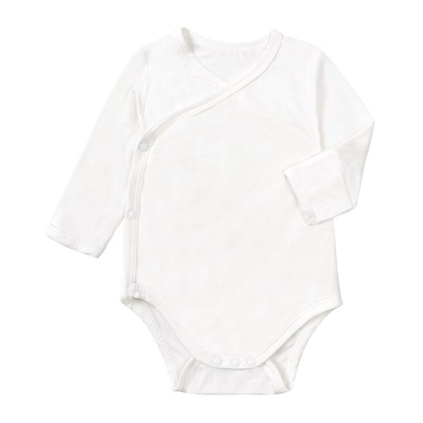 Baby Bamboo Fiber Long Sleeve Baby Bodysuit Jumpsuit - Image 6