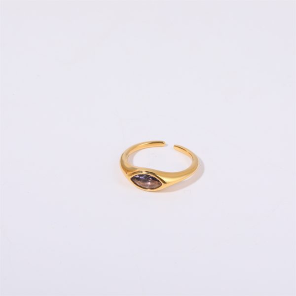 Color Retaining European And American Horse Eye Zircon Ring Female Simple Commute - Image 10