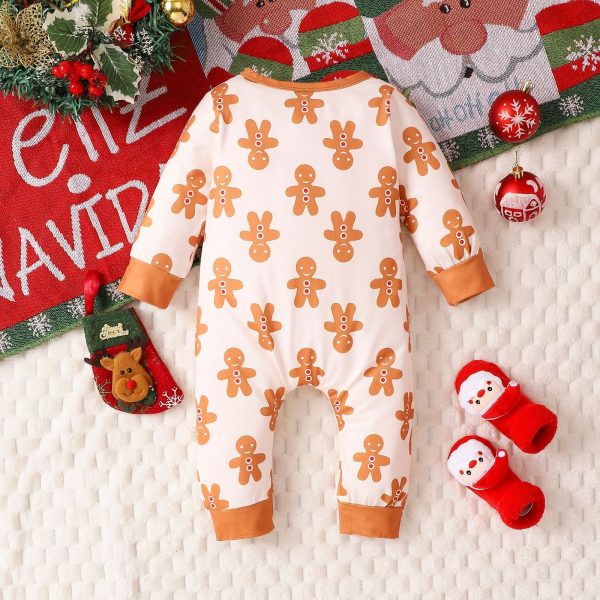 Christmas Long Sleeve One-piece Zipper Children's Suit - Image 2