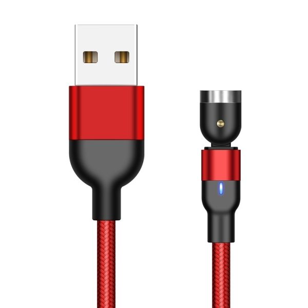 Flat Elbow Magnetic Suction Fast Charge 540 Degrees Three-in-one Data Cable - Image 6