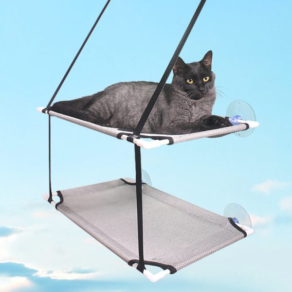 Suction Cup Double Layer Hanging Cat Litter - Image 4