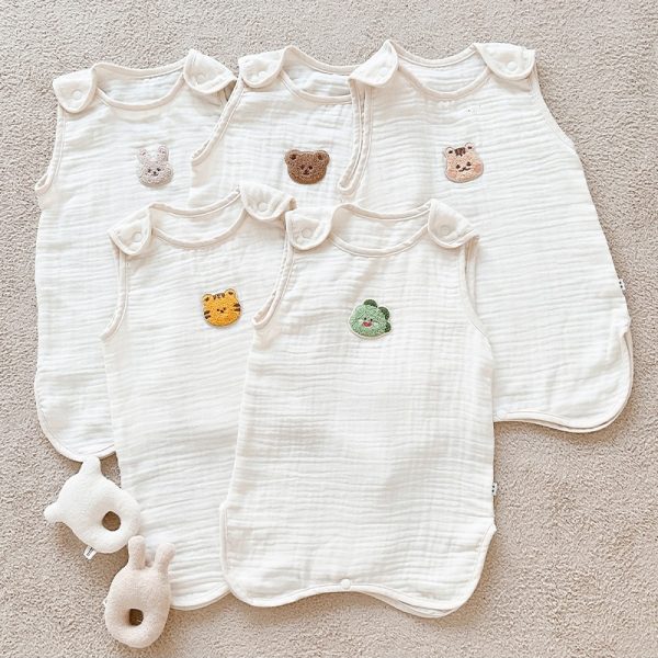 Summer Cute Cartoon Animal Embroidery Baby Romper - Image 2